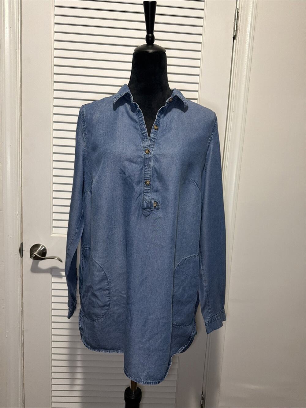 J. Jill Tunic Style Jean Top - Size Medium